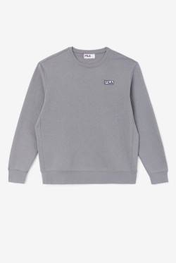 Grey Men's Fila Garran Crew Sweatshirts | Fila872TF