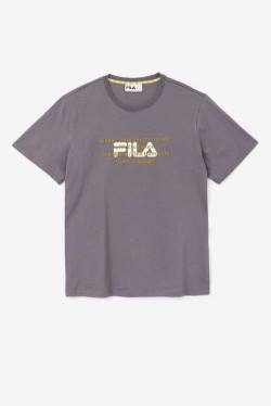 Grey Men's Fila Pepacton Tee T Shirts | Fila840RN