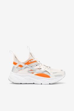 Grey / Orange Women's Fila Hallasan Sneakers | Fila014VW