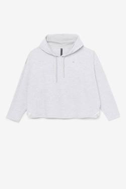 Grey Women's Fila Fi-lux Cropped Hoodie | Fila084DF