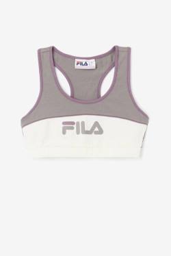 Grey Women's Fila Kairi Bra Sports Tops | Fila653KD