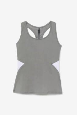 Lavender Blue Women's Fila Uplift Open Racerback Tank Sports Tops | Fila501OY