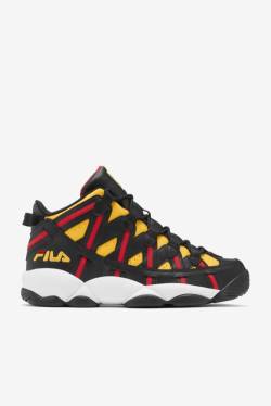 Lemon / Black / Red Men's Fila Stackhouse Spaghetti Sneakers | Fila615PX