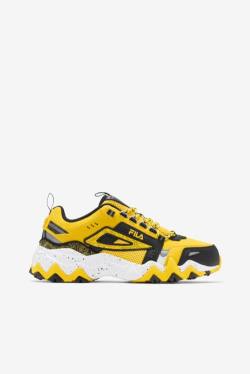 Lemon / Black / White Women's Fila Oakmont TR Sneakers | Fila745KP