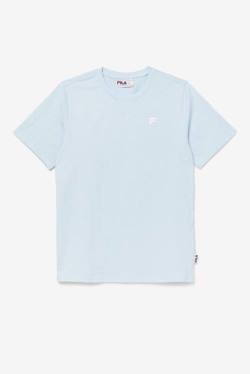 Light Blue Men's Fila Derion Tee T Shirts | Fila152MX