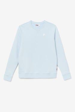 Light Blue Men's Fila Kieve Sweatshirts | Fila735MR