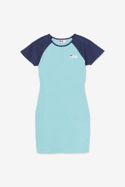 Light Blue / Navy Women's Fila Kyra Dress | Fila380BZ