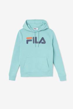 Light Blue / Navy Women's Fila Lucy Hoodie | Fila705KN