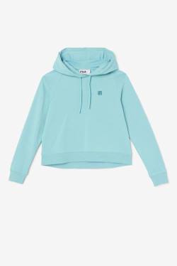 Light Blue / Navy Women's Fila Valeria Hoodie | Fila476XA