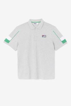 Light Grey / White Men's Fila Coda Polo | Fila193WF