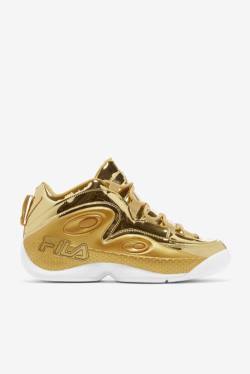 Metal Gold Men's Fila Grant Hill 3 Metallic Sneakers | Fila826DH