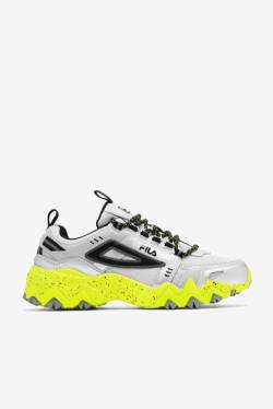 Metal Silver / Black / Yellow Women's Fila Oakmont TR Sneakers | Fila920VX