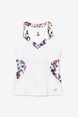 Multicolor / White Women's Fila Pickleball Halter Tank Sports Tops | Fila953LM