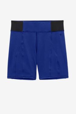 Navy / Black Women's Fila Forza 8' Texture Bike Shorts | Fila354UY