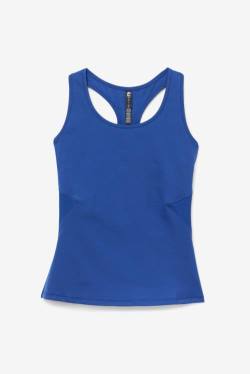 Navy / Black Women's Fila Uplift Open Racerback Tank Sports Tops | Fila045AF