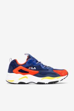 Navy / Blue / Red Men's Fila Ray Tracer Sneakers | Fila625JZ