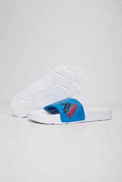 Navy / Blue / White Men's Fila Drifter Double F Slides | Fila603JW