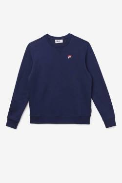 Navy Men's Fila Kieve Sweatshirts | Fila986JW