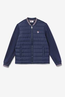 Navy Men's Fila Marco Puffer Jackets | Fila964LC