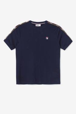 Navy Men's Fila Oliver Tee T Shirts | Fila857LK