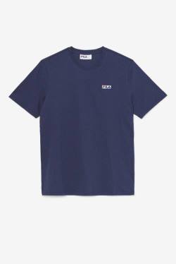 Navy Men's Fila Skylar Tee T Shirts | Fila276IM