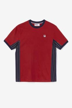 Navy Men's Fila Warner Tee T Shirts | Fila460KE