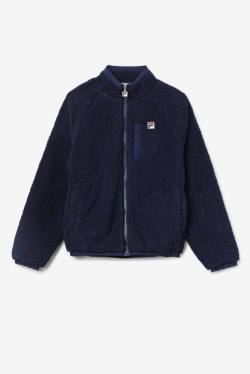 Navy Men's Fila Yuri Jackets | Fila814NX