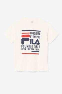 Navy / Red Men's Fila Original Fitness Tee T Shirts | Fila705HE