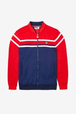 Navy / Red / White Men's Fila Naso Jackets | Fila057WF