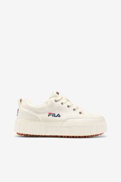 Navy / Red Women's Fila Sandblast Low Sneakers | Fila103SZ