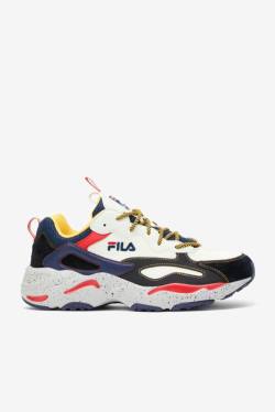 Navy / Silver / Black Men's Fila Ray Tracer Sneakers | Fila572OH