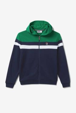 Navy / White Men's Fila Arlo Hoodie | Fila956CF