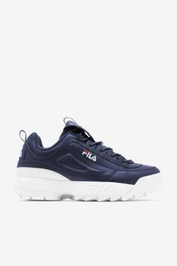 Navy / White / Red Men's Fila Disruptor 2 Premium Sneakers | Fila609UA