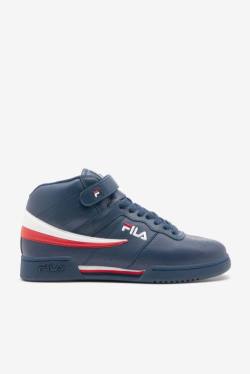 Navy / White / Red Men's Fila F-13 Sneakers | Fila408MC