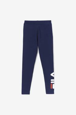 Navy Women's Fila Elora Leggings | Fila492MD