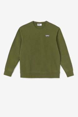 Olive Men's Fila Garran Crew Sweatshirts | Fila420WO