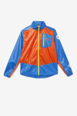 Orange / Blue / Lemon Men's Fila Pinnacle Jackets | Fila703IB