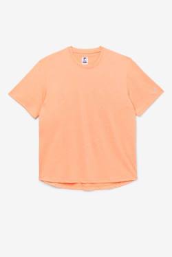 Orange Men's Fila Pickleball Scallop Hem Crew T Shirts | Fila192VK