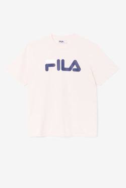 Pink / Navy / White Men's Fila Eagle Tee T Shirts | Fila689AF