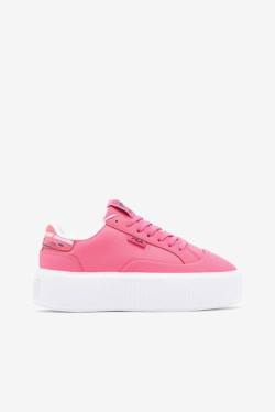 Pink / White / Pink Women's Fila Sandblast Oversole Rolando Sneakers | Fila690RN