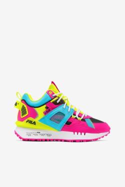 Pink / Yellow / Black Women's Fila Spectra Sneakers | Fila345UW