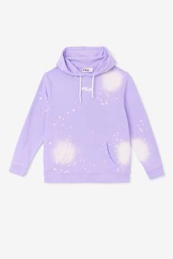 Purple Women's Fila Aerolynn Tie Dye Hoodie | Fila041CE