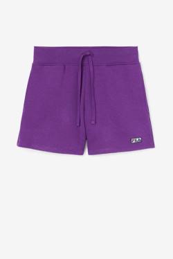 Purple Women's Fila Diara High Rise Shorts | Fila879VG