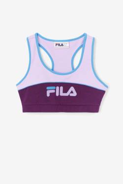 Purple Women's Fila Kairi Bra Sports Tops | Fila397AL