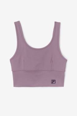 Purple Women's Fila Kora Bra Sports Tops | Fila518NE