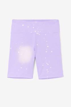 Purple Women's Fila Taima Tie Dye Bike Shorts | Fila607KX