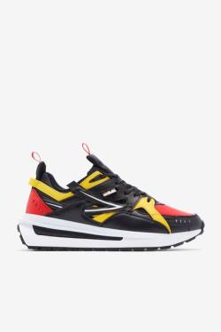 Red / Black / Lemon Men's Fila Sandenal Sneakers | Fila601IE