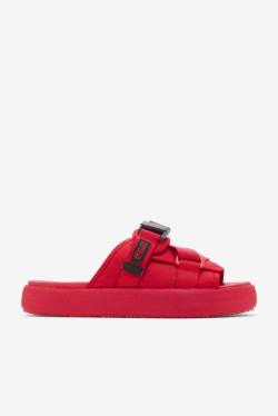 Red / Black Men's Fila Atlas Slides | Fila412MZ