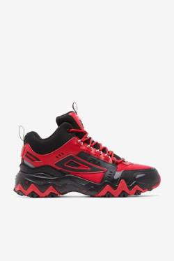 Red / Black / Metal Silver Men's Fila Oakmont Tr Mid Boots | Fila268TP