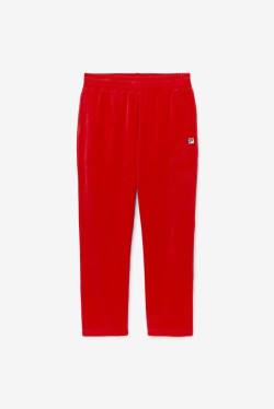 Red Men's Fila O-fit Velour Pants | Fila835NA